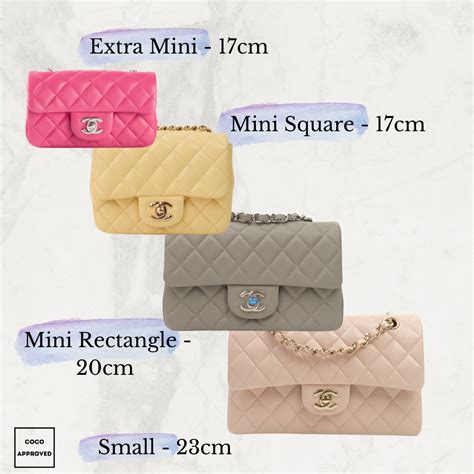 chanel 19 size 26 vs 30|Chanel bag size chart.